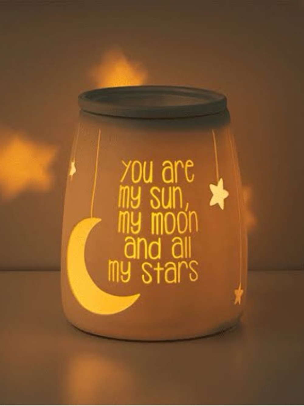 Scentsy My Sun and Moon Ceramic Warmer Full Size NIB